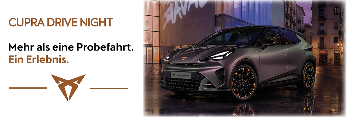 CUPRA DRIVE NIGHT Einladung (Foto: Ratio Mobil)
