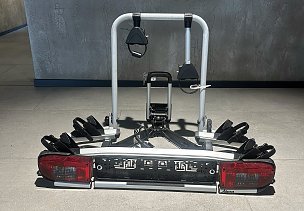 Beispielfoto: Fahrradtr&auml;ger f&uuml;r die Anh&auml;ngerkupplung (Foto: Ratio Mobil)