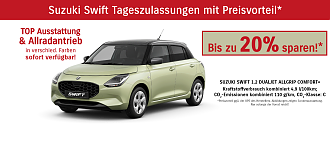 Swift Tageszulassungen mit Preisvorteil