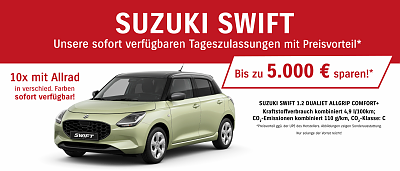 Suzuki Tageszulassungen mit Preisvorteil