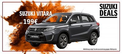 Suzuki Modell Vitara mit 199 EURO monatlicher Leasingrate (Suzuki)
