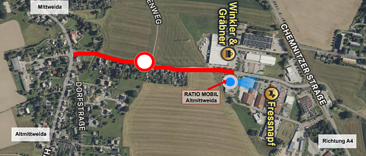 Baustelle in Altmittweida