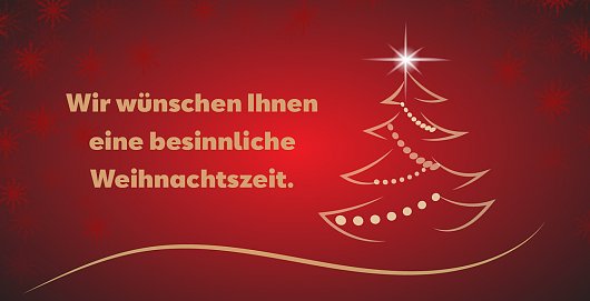 Roter Hintergrund mit Weihnachtsmotiv (Pixabay)