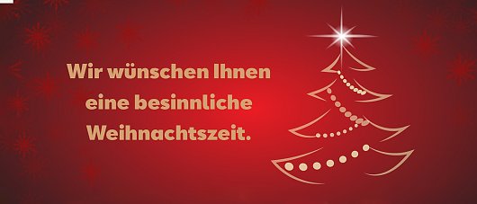Roter Hintergrund mit Weihnachtsmotiv (Pixabay)