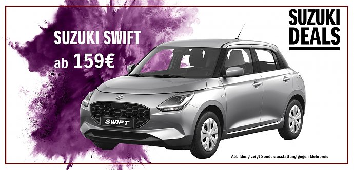 Suzuki Swift, Jetzt Probefahrten, Suzuki Deals